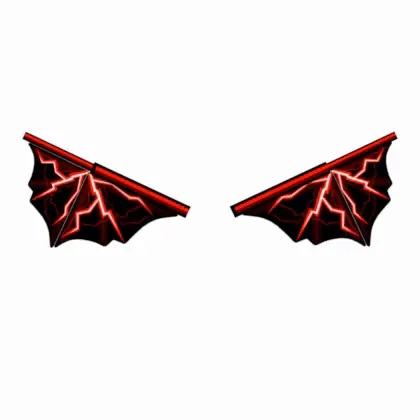 Lightning Wings (Solid Red)