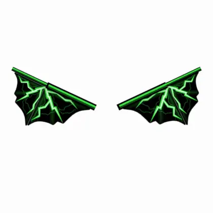 Lightning Wings (Solid Green)