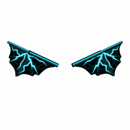 Lightning Wings (Solid Aqua)